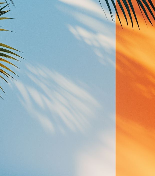 Blue and orange background