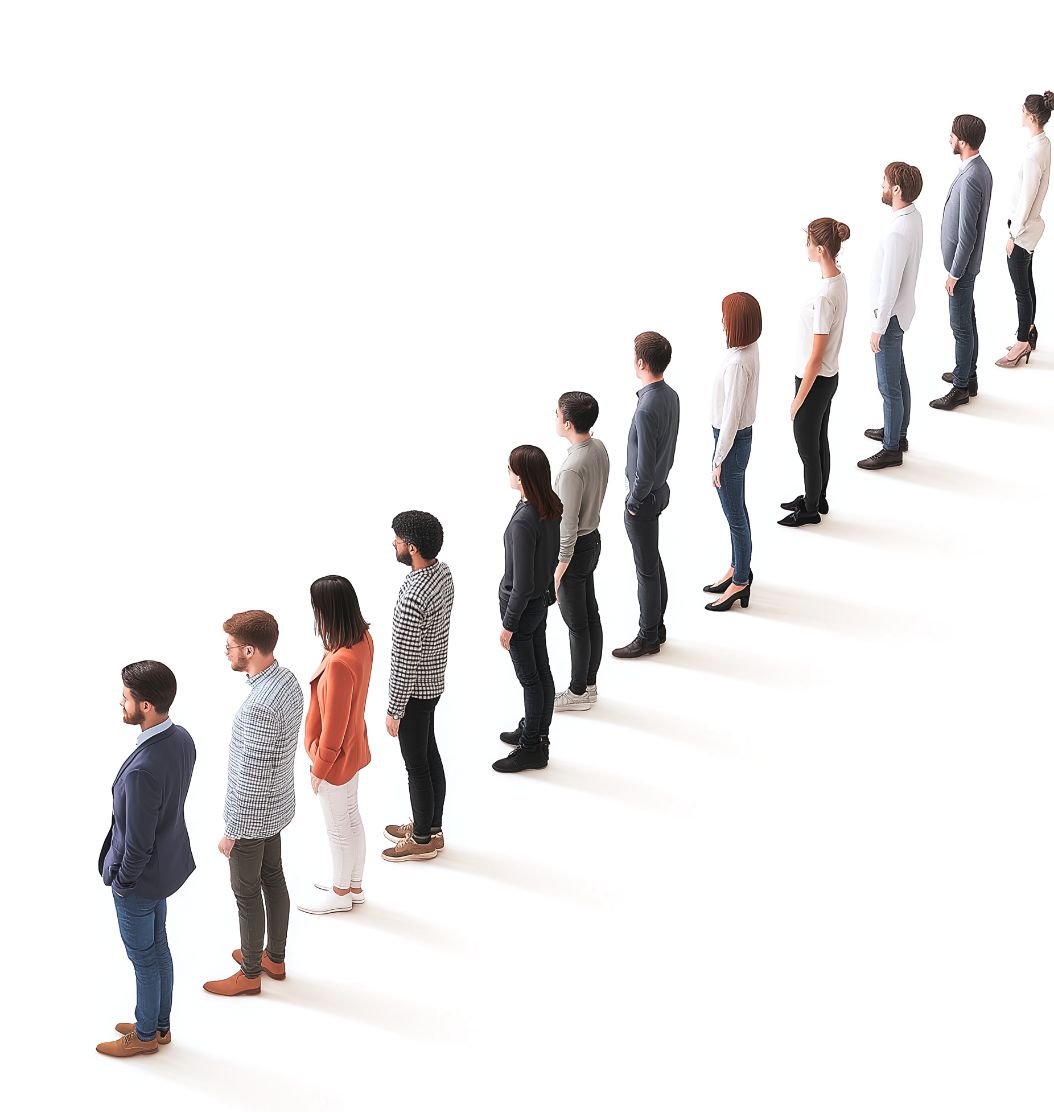 People standing in a line
