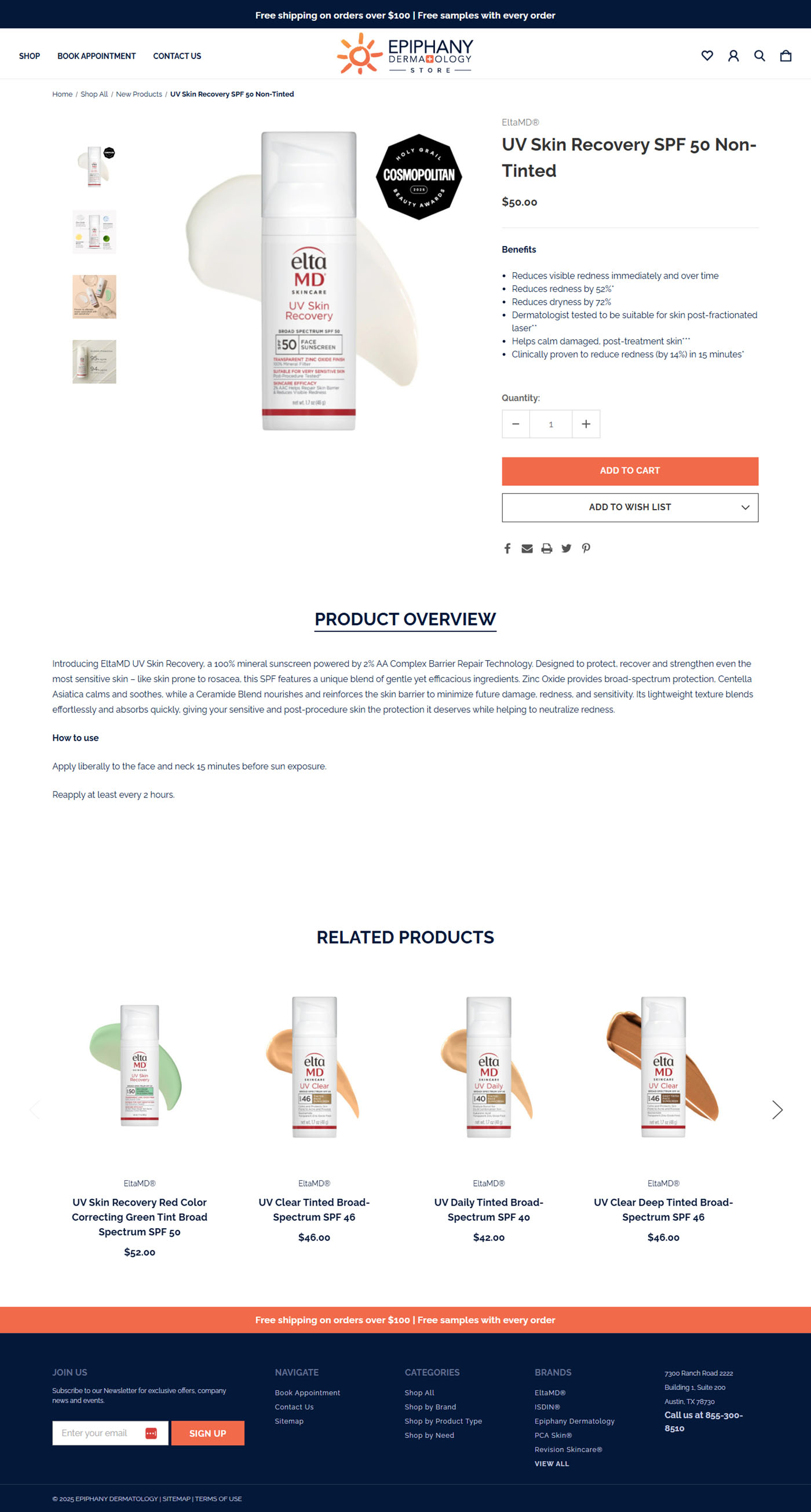 Epiphany Cosmetics Store products